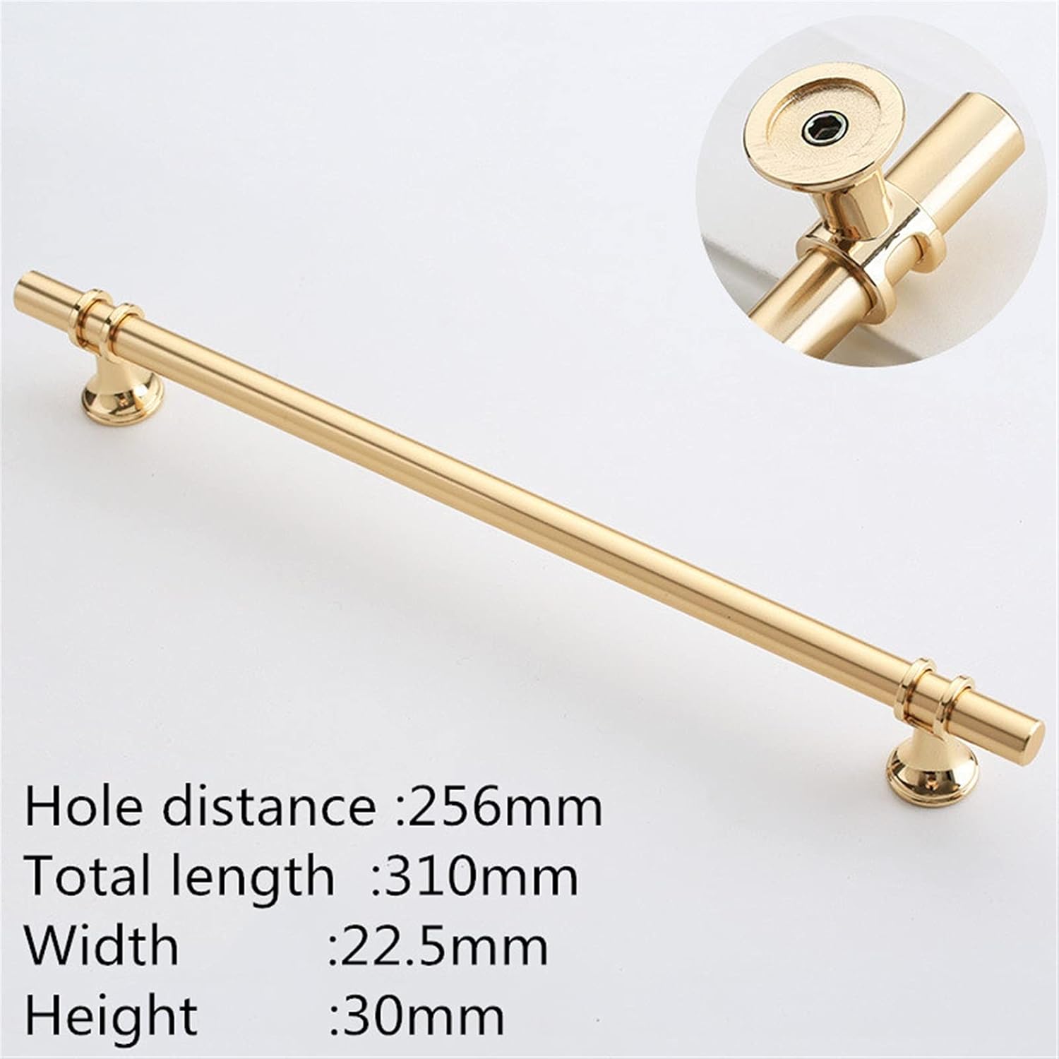 Cabinet Handles/Drawer Pull Modern Zinc Alloy Black Gold Door Handles Kitchen Cabinet Handles Solid Drawer Knobs Fashion Furniture Handle Hardware Kitchen Cabinet Pulls (Color : Cop
