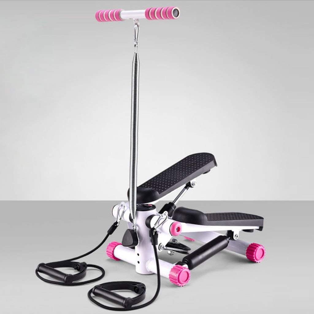 Stepper Multi-Function Hydraulic Mute Fitness Pedal Climbing Training machineExercise Stepper with Resistance Bands - Aerobic Fitness Rope Workout Cord Work Your Arms & Legs