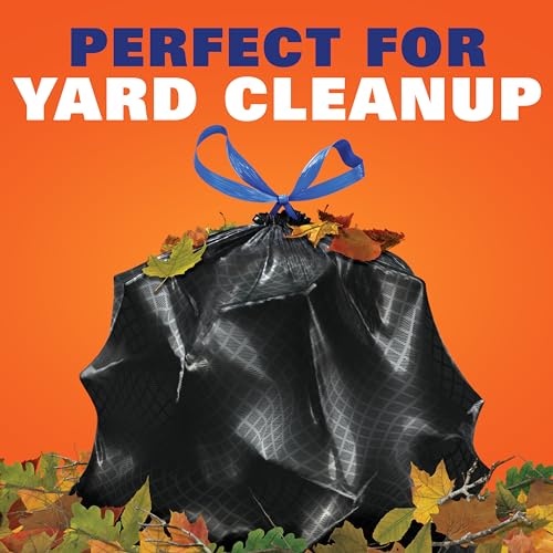 Hefty Ultra Strong Lawn and Leaf Large Trash Bags, 39 Gallon, 16 Count