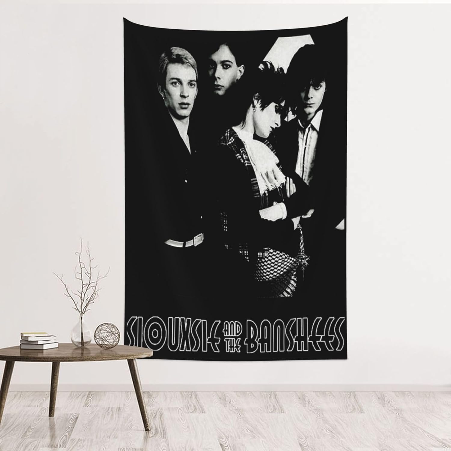 CASOWAT Siouxsie Rock and the Banshees Band Tapestry Wall Art Hanging Tapestries For Living Room Bedroom Home Decor 60X40 inch