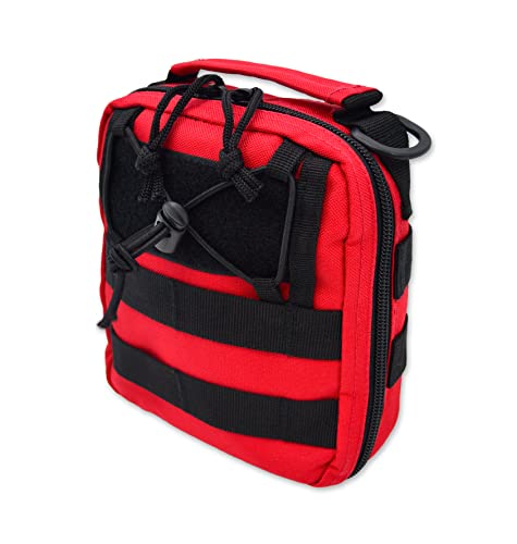 Lightning X Individual First Aid Trauma/Hemorrhage Control Kit in MOLLE IFAK Pouch Value Edition - BLACK