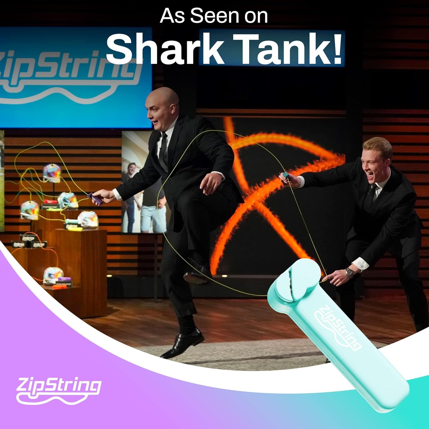 Wonderment Awaits with Shark Tank - Featured String Rope Launcher Loop Fidget Toy, Defying Gravity to Boost Your Imagination - The Ideal Gift for Kids and Adults, Aesthetic Aqua