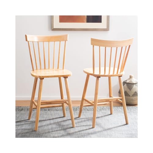 Safavieh Home Collection Providence Spindle Back Black Counter 24-inch Stool (Set of 2)