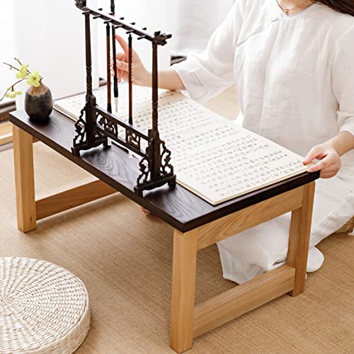 Floor Sitting Low Table Small Space Minimalist Japanese Tatami Room Simple Low Table Living Room Coffee Table Laptop Table (Color : Brown, Size : 58x34x28cm)