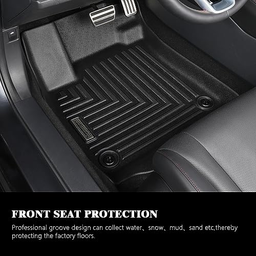 Floor Mats for 2021 2022 2023 2024 Chevrolet Chevy Tahoe/GMC Yukon w(Not for Yukon XL) 2nd Row Bucket Seats,1st & 2nd & 3rd Row Full Set,TPE All Weather Car Floor Liners