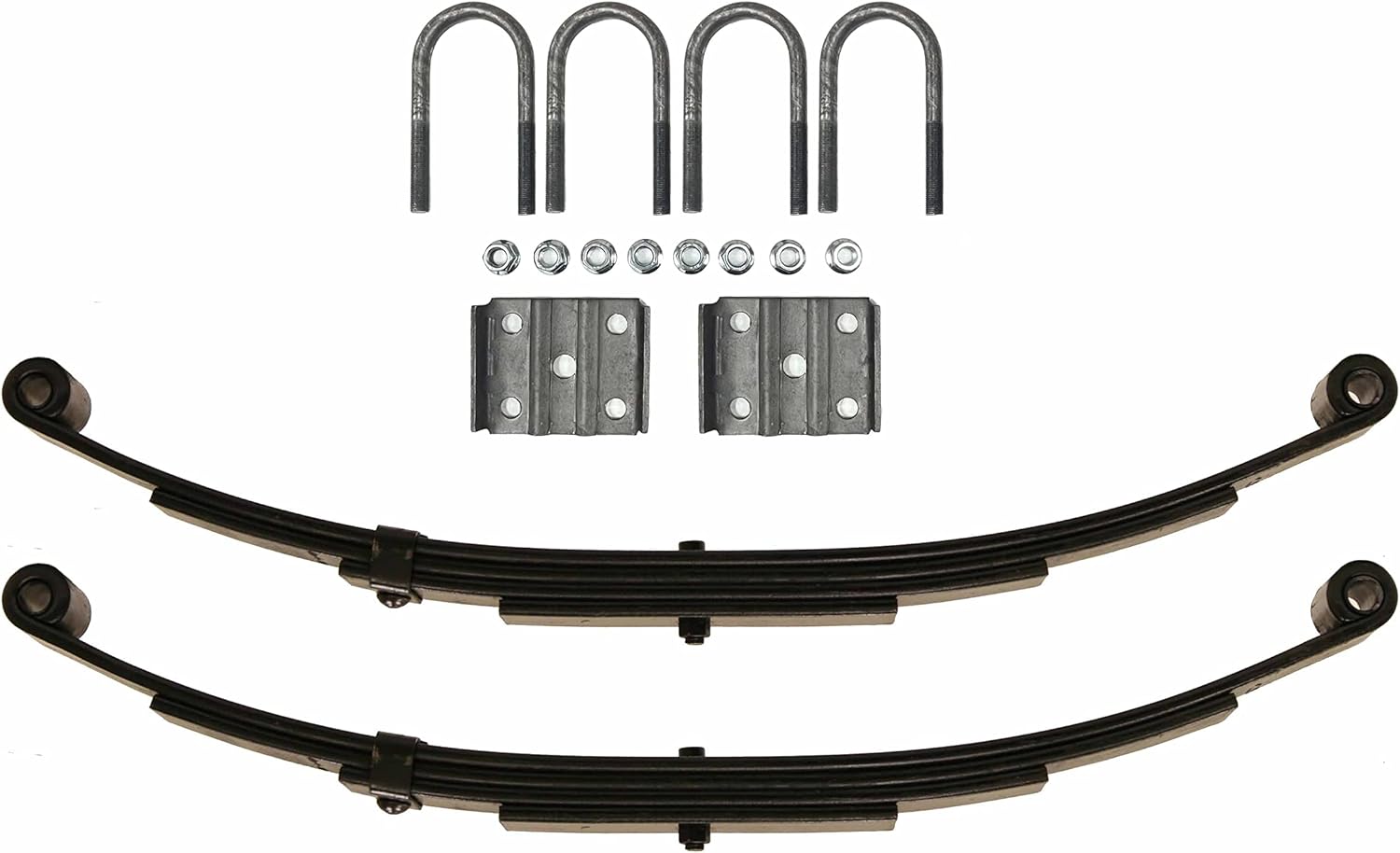 LIBRA 5000lbs 5K Single Trailer Axle Suspension Kit 2500 lbs Leaf Springs & Ubolt Kit