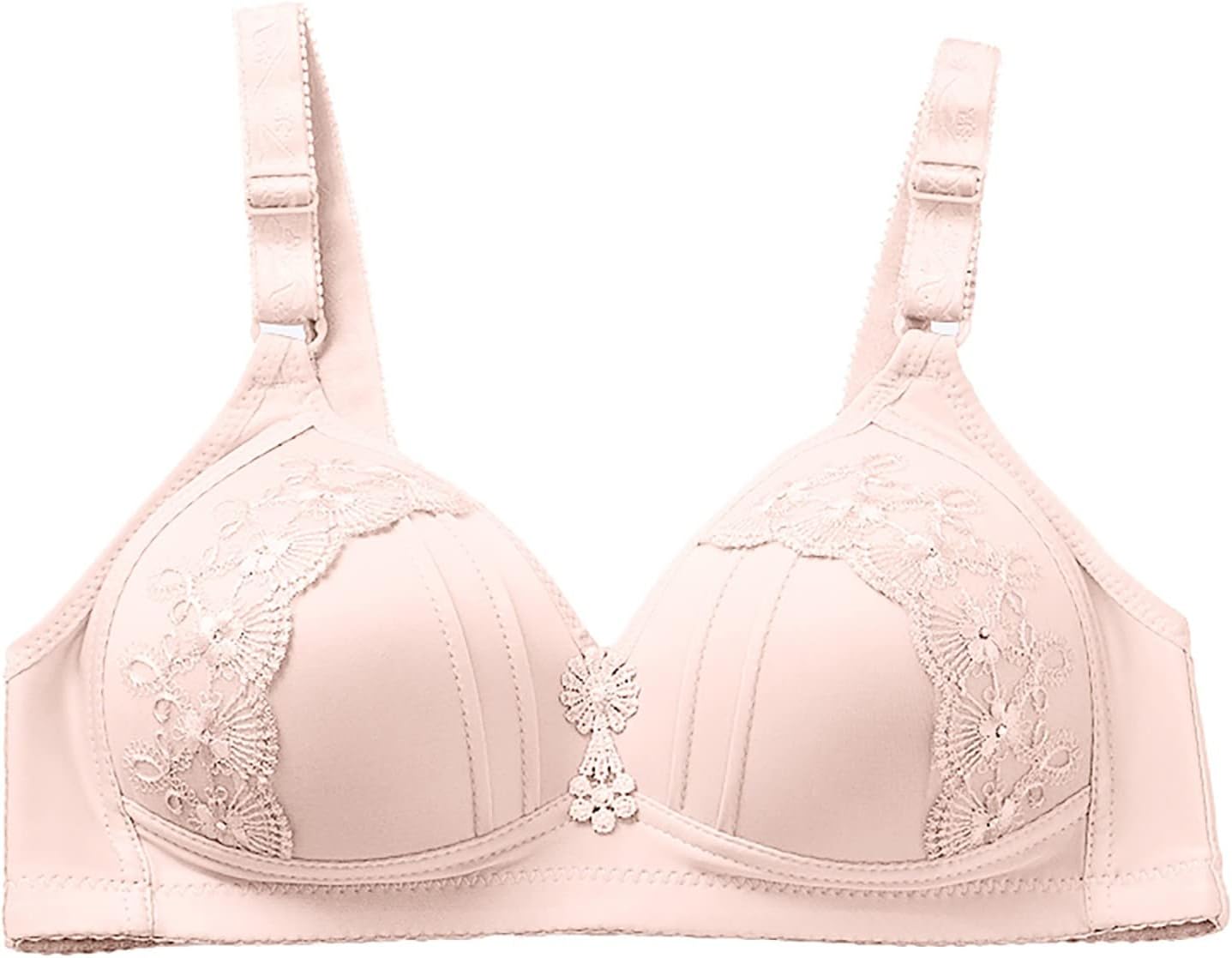 Spring of Sale 2024 - - Older Women, Comfortable Sports Bras, deep v Push up Bras for Women, Front Criss Cross Bras for Women, Half Bras for Women Strapless White