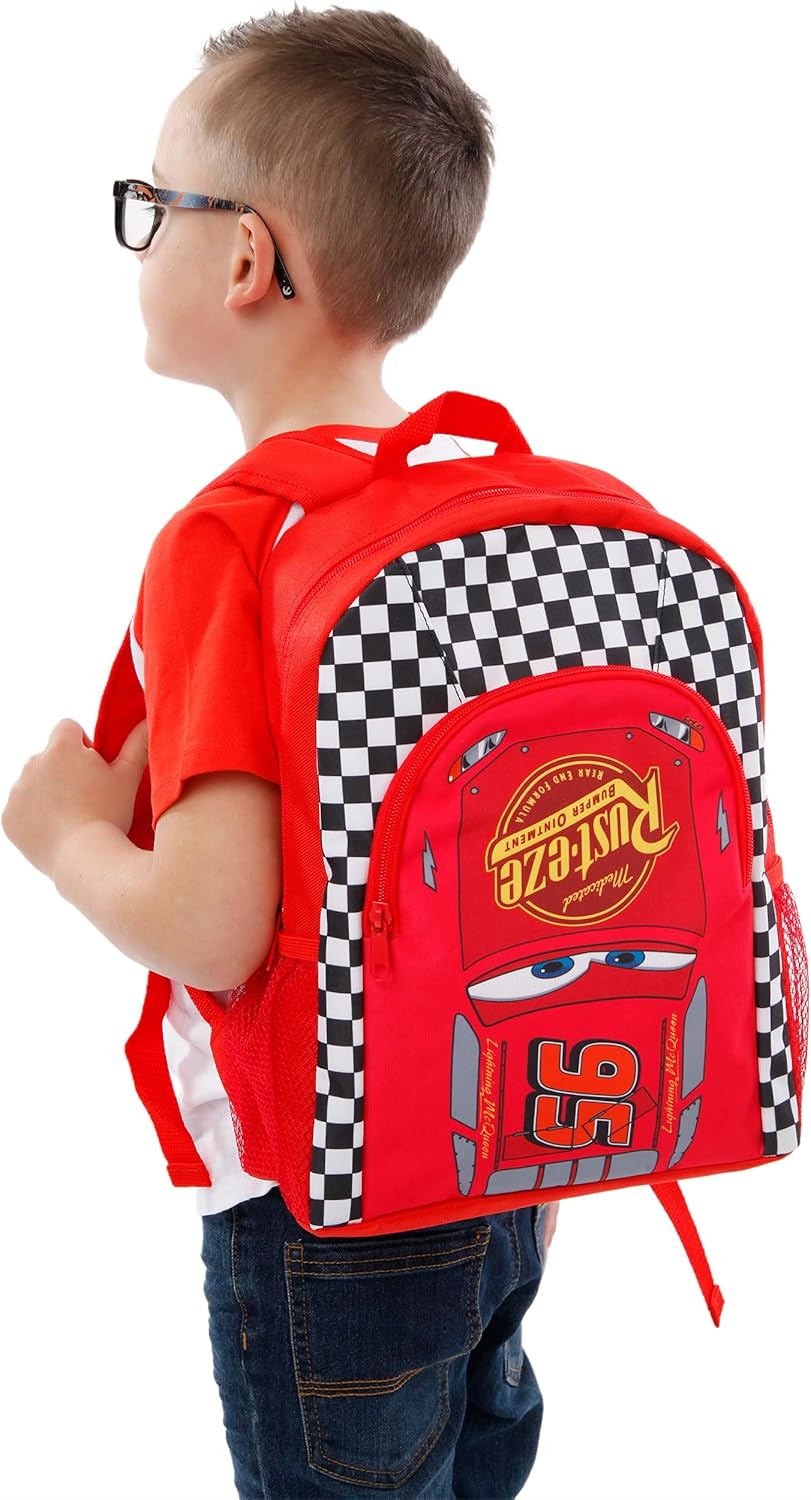 Disney Cars Boys Cars Lightning McQueen Backpack, One Size, Multicoloured