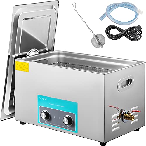 Mophorn 10L Ultrasonic Cleaner 304 Stainless Steel Professional Knob Control Ultrasonic Cleaners with HeaterTimer for Jewelry Watch Glasses Circuit Board Dentures Small Parts Dental Instrument