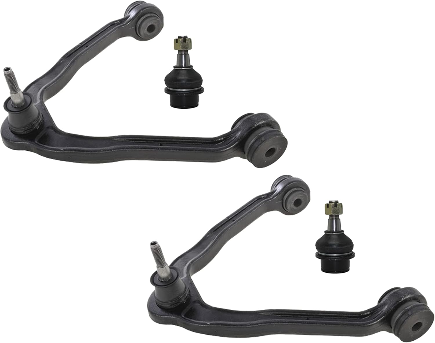 PartsW- 18 Pc Suspension Kit Upper Control Arms and Ball Joints Assembly Sway Bars & Idler Arms Inner & Outer Tie Rod Ends Lower Ball Joints, Pitman Arm 4 Grooves Center Link