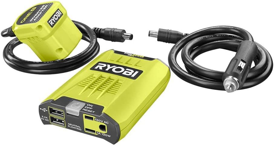 RYOBI 18V ONE+ 120 Watt Automotive Power Source/Inverter - RYI120AVNM