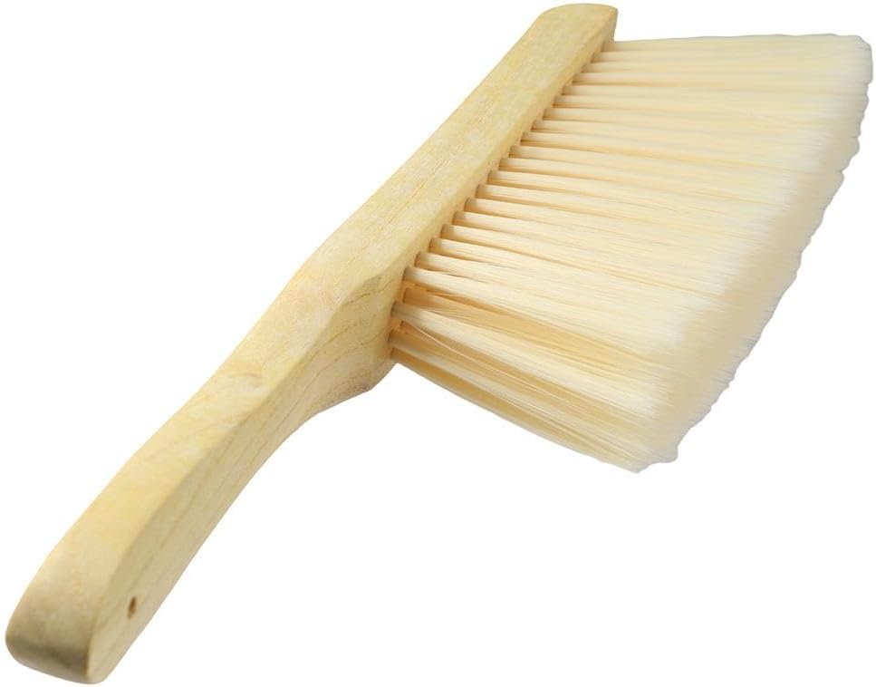 Hand Broom Cleaning Brushes- Soft Counter Duster Furniture Dusters Brush with Long Wooden Handle Household Dusting Tool