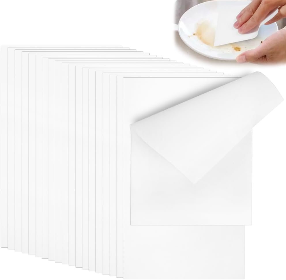 DanziX 20 Picese Magic Sponge Erasers,Cleaning Sponges Sheets,Household Cleaner Pads,Thin Nano Cleaner Pads Eraser Wipes for Kitchen,Shoe,Furniture,Sink,Wall Cleaner