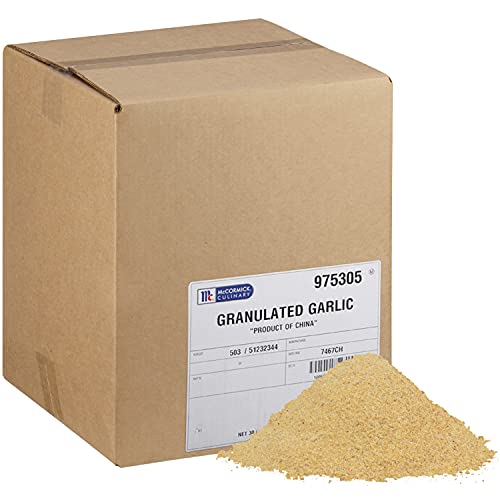 McCormick Culinary Granulated Garlic, 7.25 lb - One 7.25 Pound Container of Granulated Garlic Powder, Made of Premium, Coarse-Ground Garlic for Rubs and Sauces