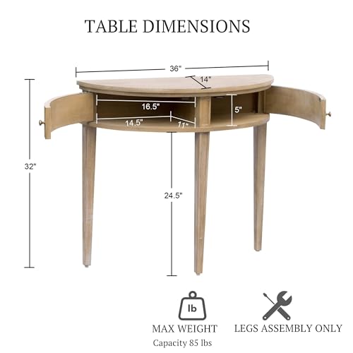 MARTHA STEWART Allister Accent Cabinet for Living Room,Shelves Organizer, Magnetic Closure Door Modern Standing Storage Chest,Open Space Metal Base Design, Easy Assembly, 16