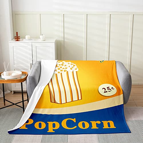 Kids Movie Theater Decor Plush Throw Blanket, Throw 50