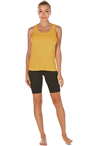 icyzone Workout Racerback Tank Tops for Women - Womens Activewear Tops, Yoga Athletic Muscle Tanks