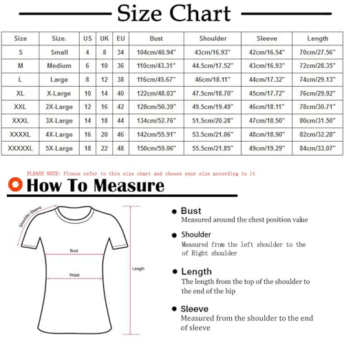 WKSCLPAI Womens Tops 3/4 Sleeve 2024 Cute Print Blouses Round-Neck Tunic Tops Loose Casual Tee Tops Spring Fashion T-Shirts