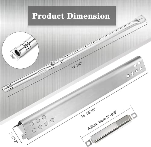 Uniflasy Grill Repair Parts Kit for Charbroil Performance 463673517 463673519 463625217 463625219 2-Burner Gas Grill, for Charbroil 475 4 Burner 463347017 463335517 463342119 463276517 463244819