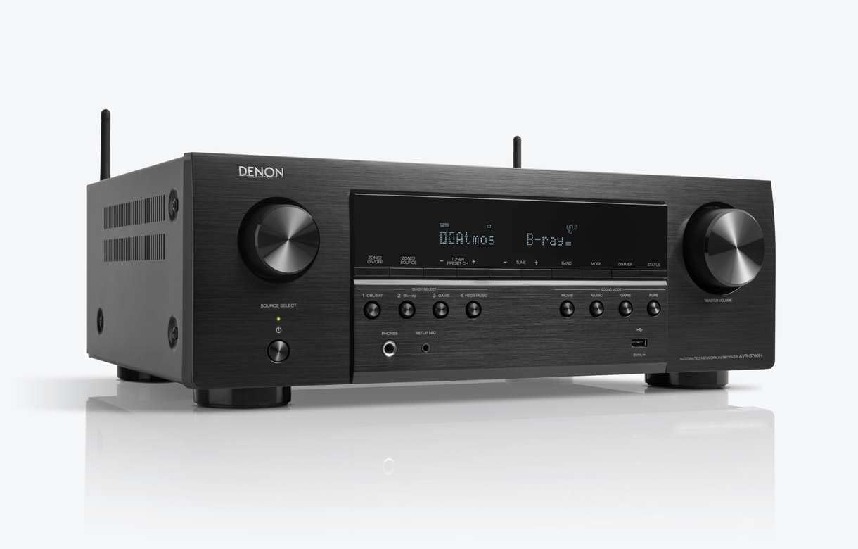 Denon AVR-S760H 7.2-Channel Home Theater AV Receiver 8K Video Ultra HD 4K/120 - (Renewed)