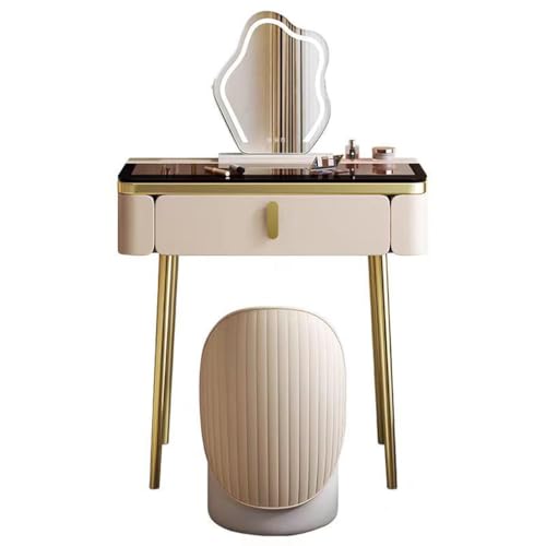 Penteadeira Light Luxury Bedroom Dressing Table, Modern Dressing Table, Small Storage Cabinet Dressing Table