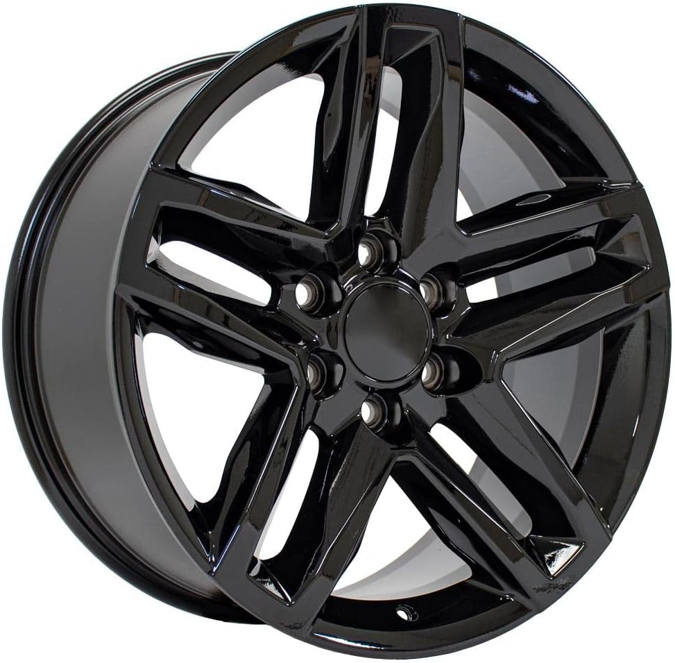 OE Wheels LLC 20 inch Rims Fits Silverado Suburban Tahoe Sierra Yukon Escalade 6x139.7 CV34B 20x9 Black SET
