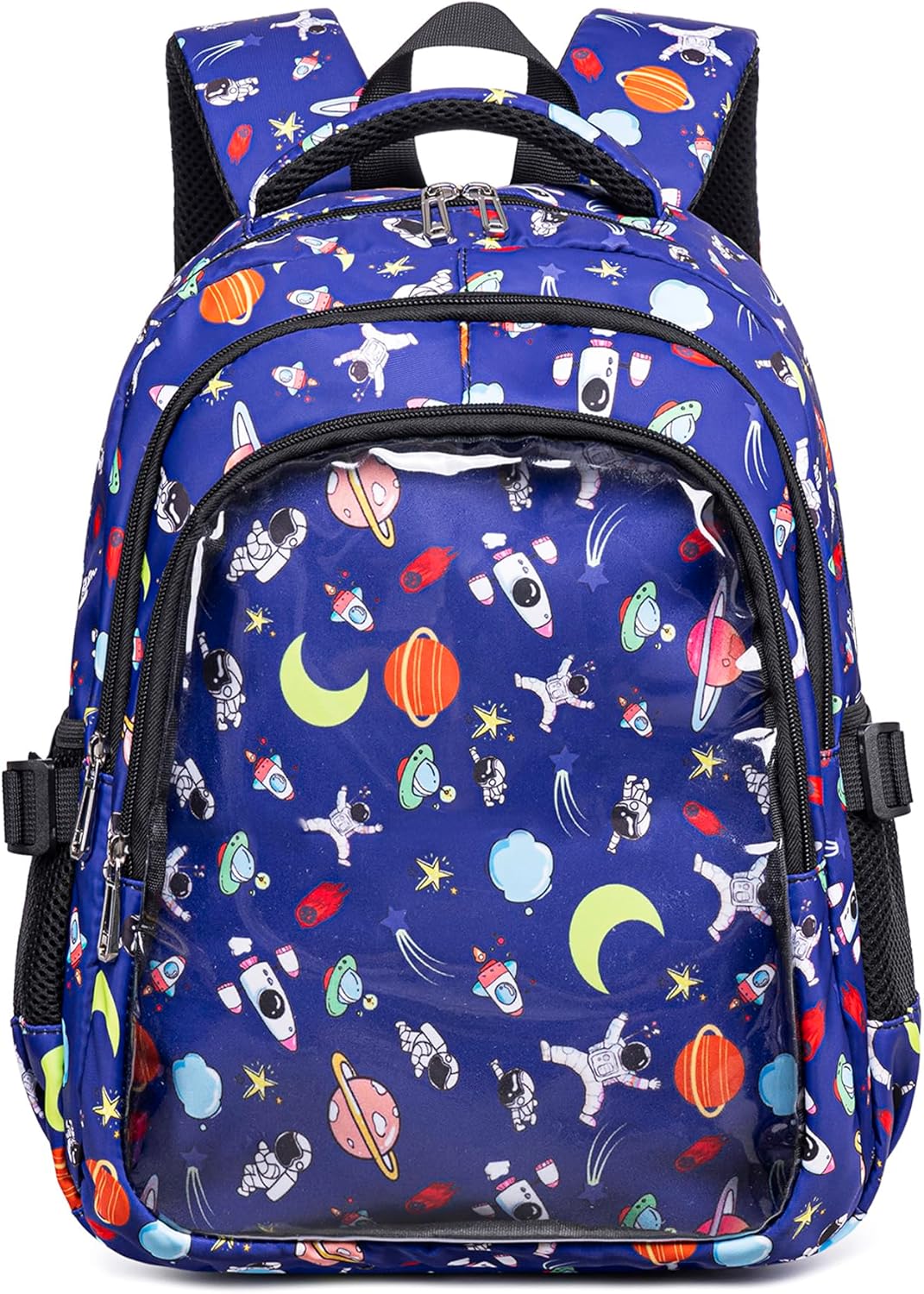 Space Kids Backpack Boys 4-6 Small 15 Inch Bookbag for Kindergarten Preschool Age 2-4 Toddler Backpack for Grade 1 2 3 Mochilas Para Niños