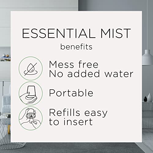 Air Wick Essential Mist Refill, 3ct, Brown Sugar & Vanilla, Fall Scent, Essential Oils, Air Freshener