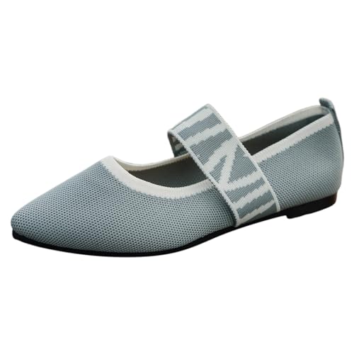 Women's Casual Shoes Slip on Ladies Hollow Breathable Colorblocking Pointed Head Mesh Shallow Comfortable Mens Shoes