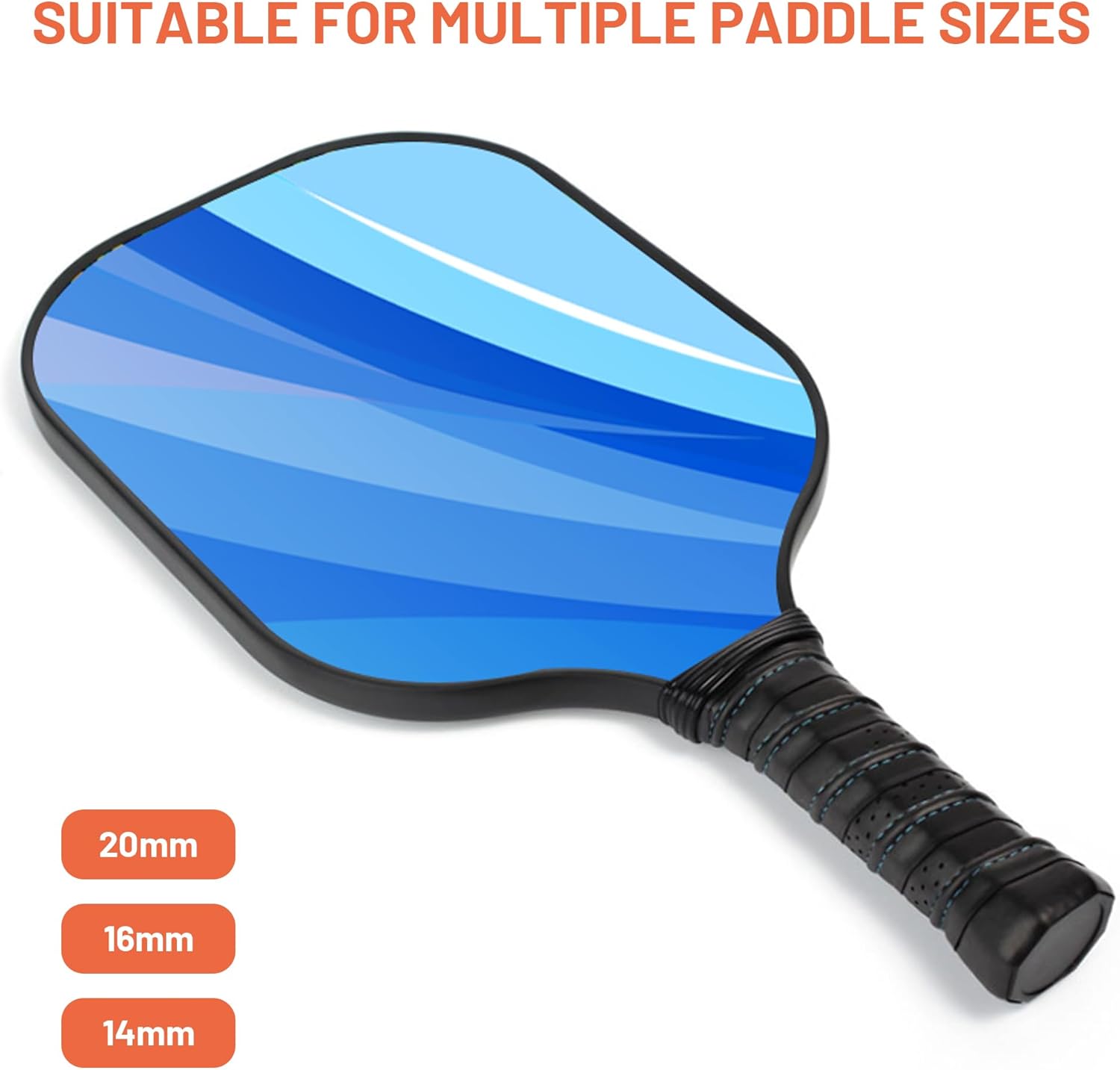 Black -Pickleball Paddle Edge Guard Tape
