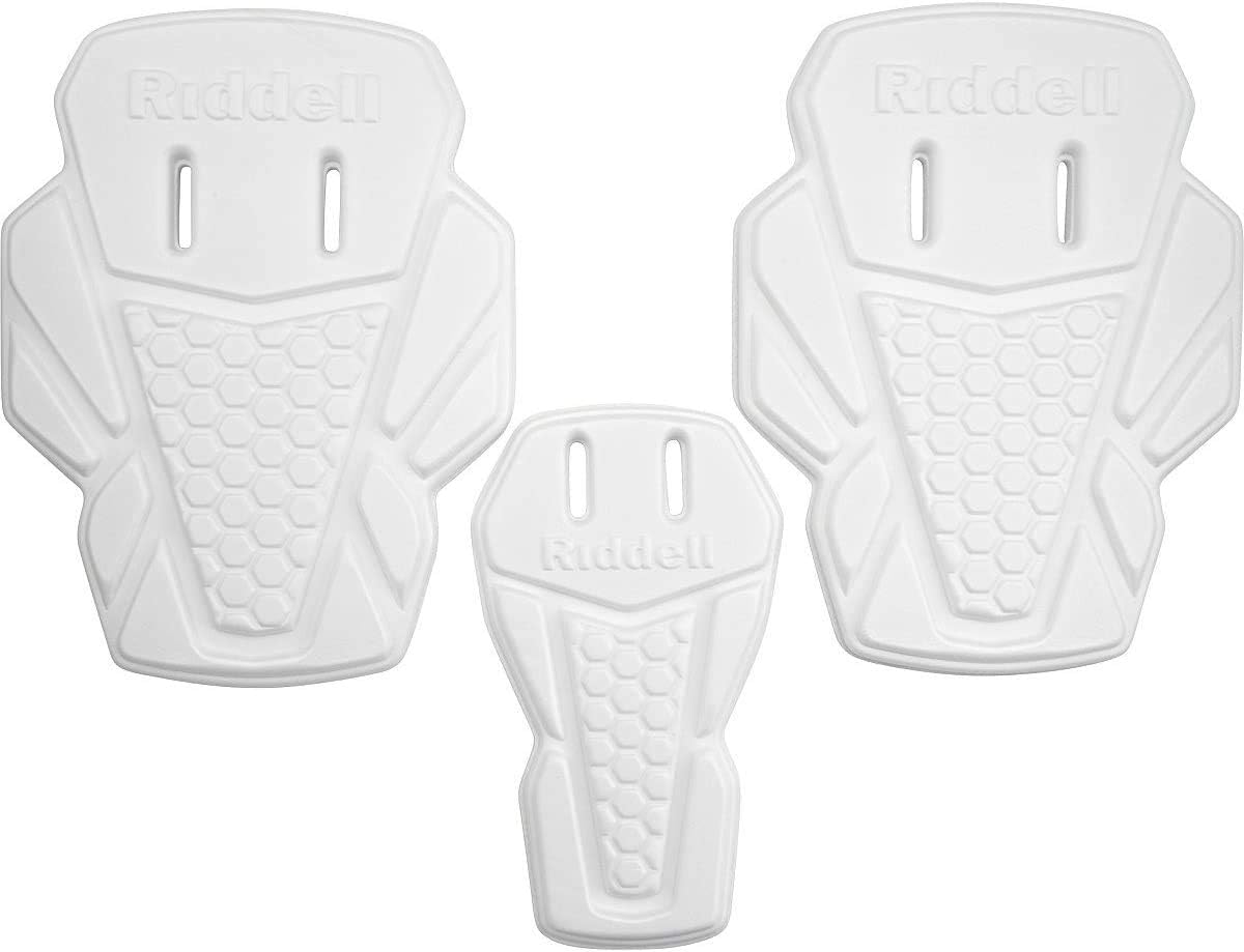 Riddell Youth 3-Piece Hip Pad Set with Slots, White