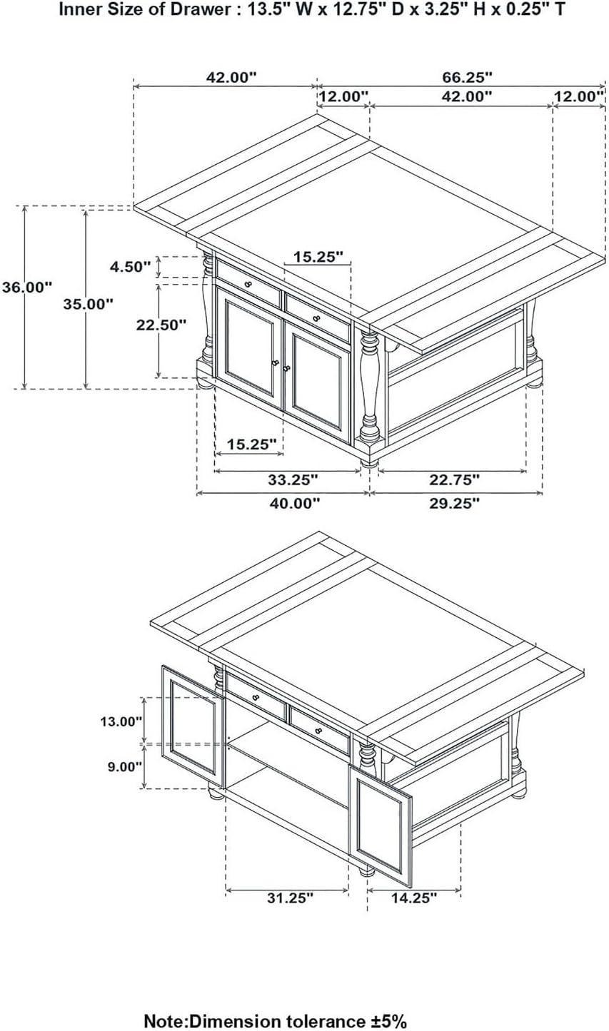 Coaster 102270-CO Furniture Piece, Cherry Black