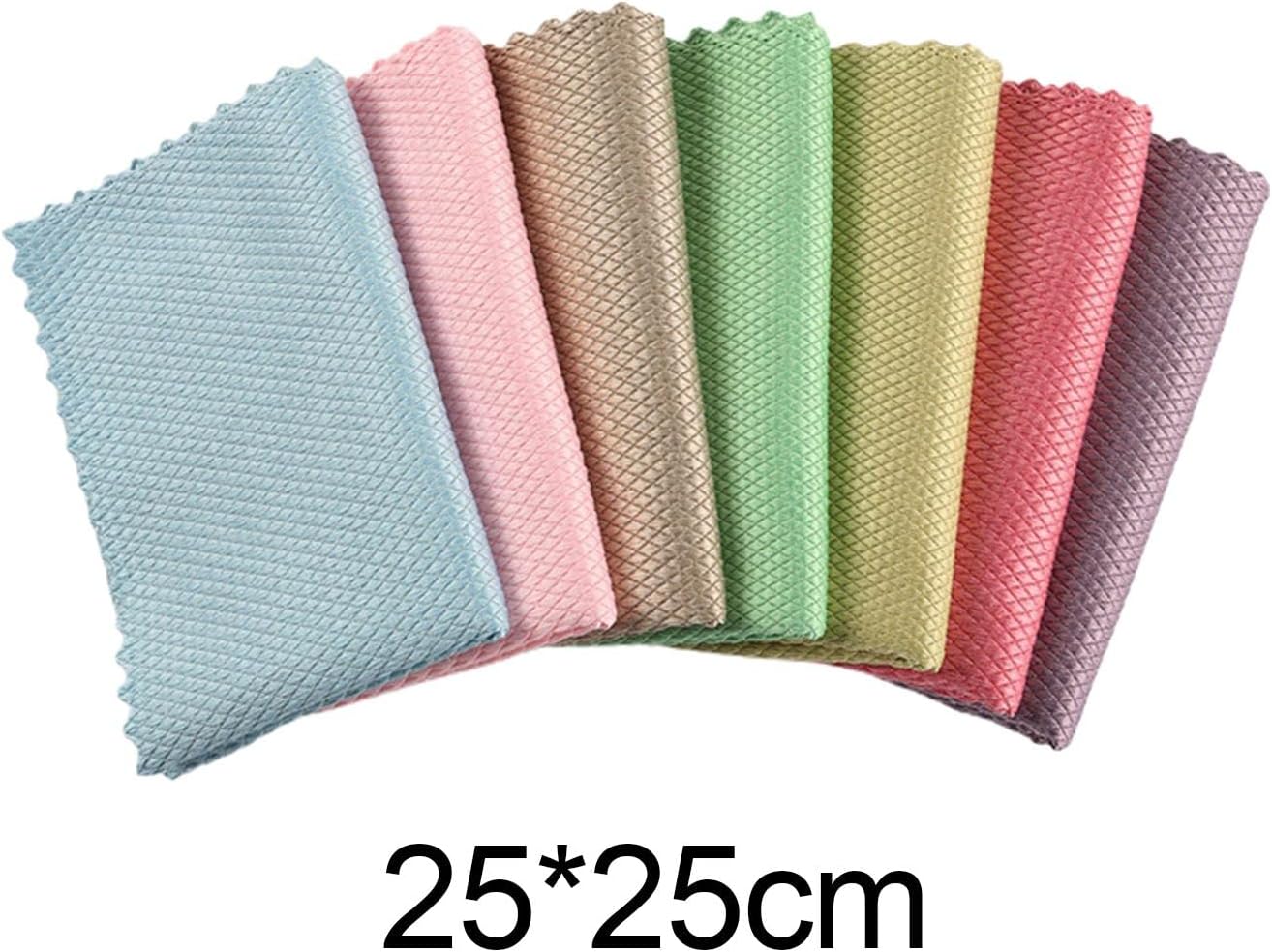 3X 5 Pieces Polyester Cleaning Cloth Dish Cloth Reusable Highly Absorbent Household Kitchen Towels Washcloth for Shower Furniture Counters