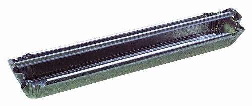 Little Giant® Reel-Top Poultry Ground Feeders | Galvanized Feeding Trough Tray | Durable and Lightweight Chicken Feeder | Made in USA | 24 Inches