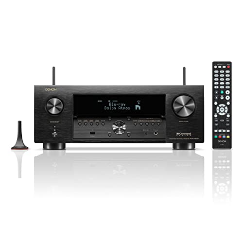 Denon AVR-X4800H 9.4-Ch Receiver - 8K UHD Home Theater AVR (125W X 9) Built-in Bluetooth, Wi-Fi & HEOS Multi-Room Streaming, Dolby Atmos, DTS:X Pro, IMAX Enhanced & Auro 3D