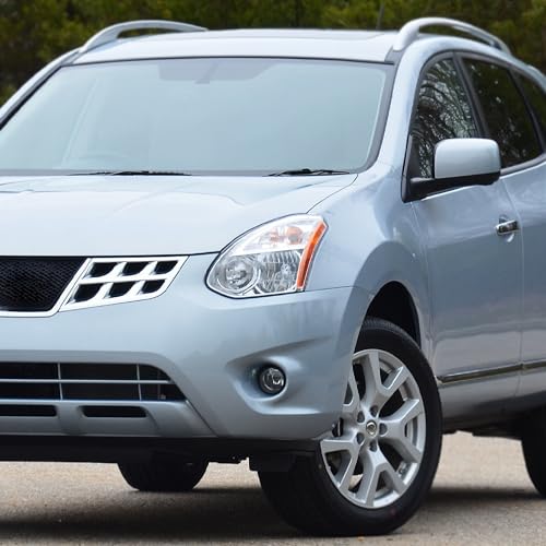 SPEC-D TUNING Chrome Housing Clear Lens Passenger Right Side Headlight Compatible with 2008-2013 Nissan Rogue Head Light Lamp Assembly