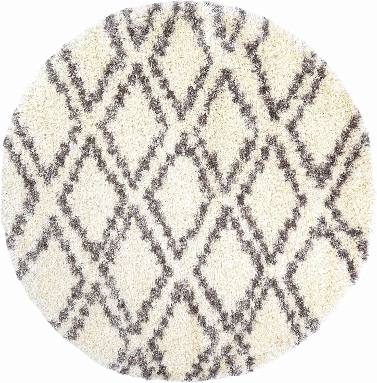Hauteloom Seabrook Wool Living Room, Bedroom Area Rug - Bohemian/Global - Plush Pile - Beige, Gray, Brown - 7'10