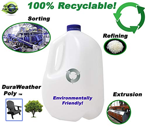 DuraWeather Poly® Universal Folding Ottoman Footrest (Antique Mahogany)