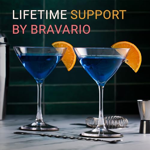 Plastic Martini Glasses, Unbreakable Premium Quality Drinkware, Tritan Reusable Coupe Glassware, BPA-Free Dishwasher-Safe Cups, 8 oz Set of 4