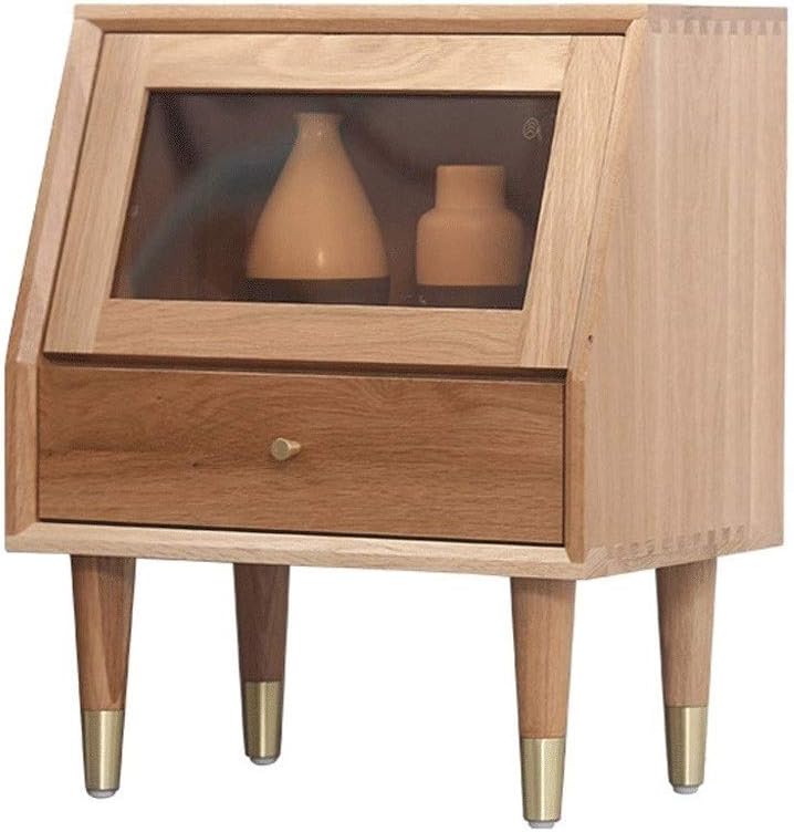 Nordic Bedside Table, Solid Wood Storage Cabinet, Storage Cabinet with Drawers, Simple Bedside Table, Modern Design, Bedroom Study, Living Room Furniture