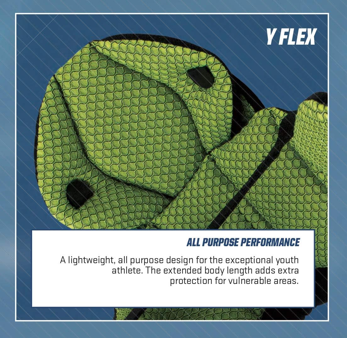 Schutt Y-Flex 4.0 Shoulder Pads, Football, Black, X-Large