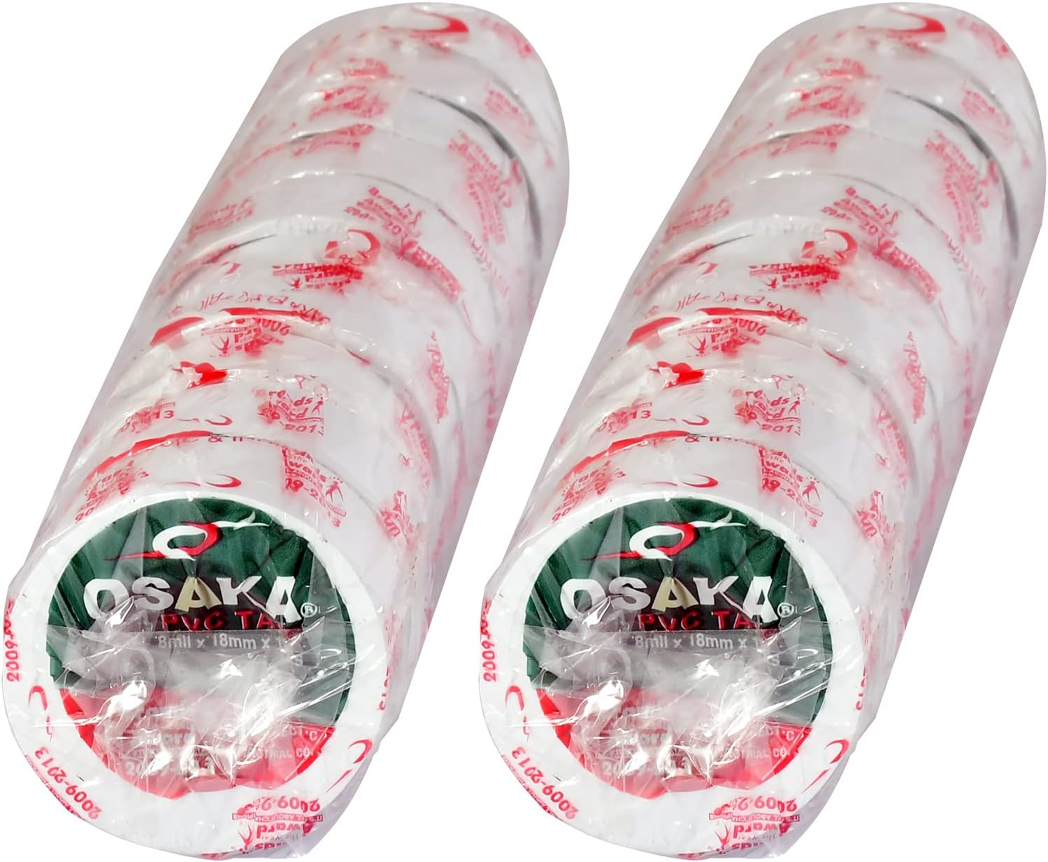 Bundle of 2 White Cricket Ball Tape Tennis Ball Tape Pack of 10 Roll.