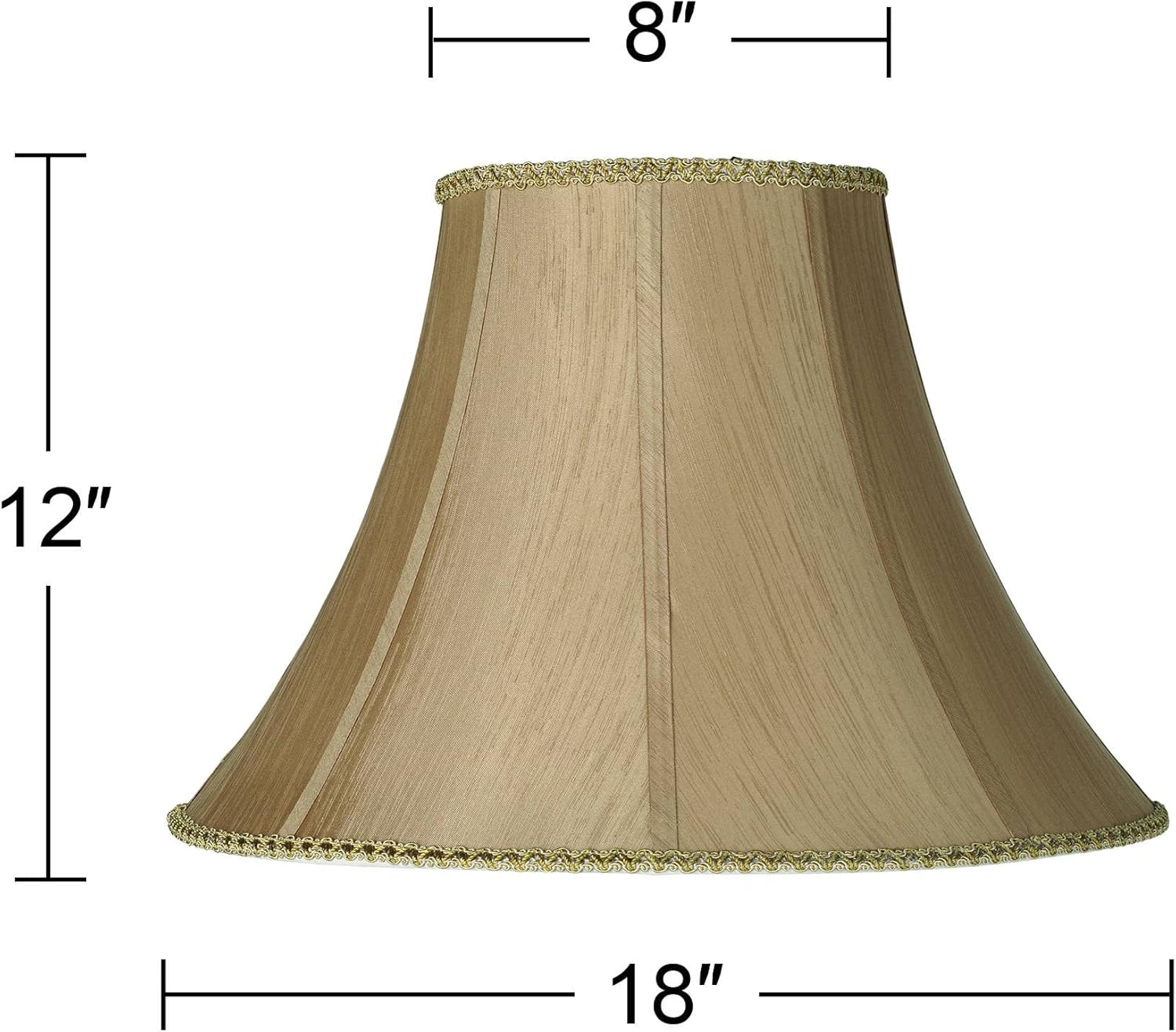 Earthen Gold Large Round Bell Lamp Shade 8