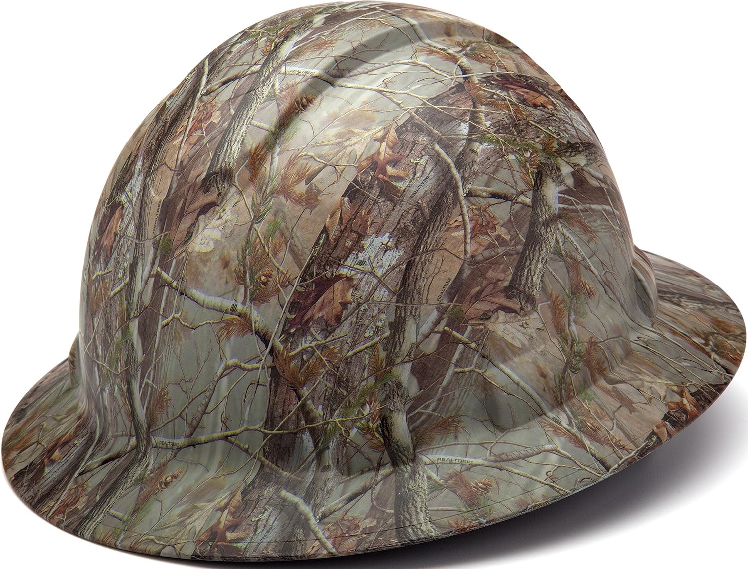 Pyramex Ridgeline Full Brim Hard Hat 4 Point Ratchet Matte Realtree AP Pattern