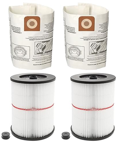 MZY LLC 17816 Filter for Craftsman Shop Vac Filter 9-17816 Wet/Dry Air Filter Replacement Part fit 5 6 8 12 16 32 Gallon & Larger Vacuum Cleaner, 2 Pack