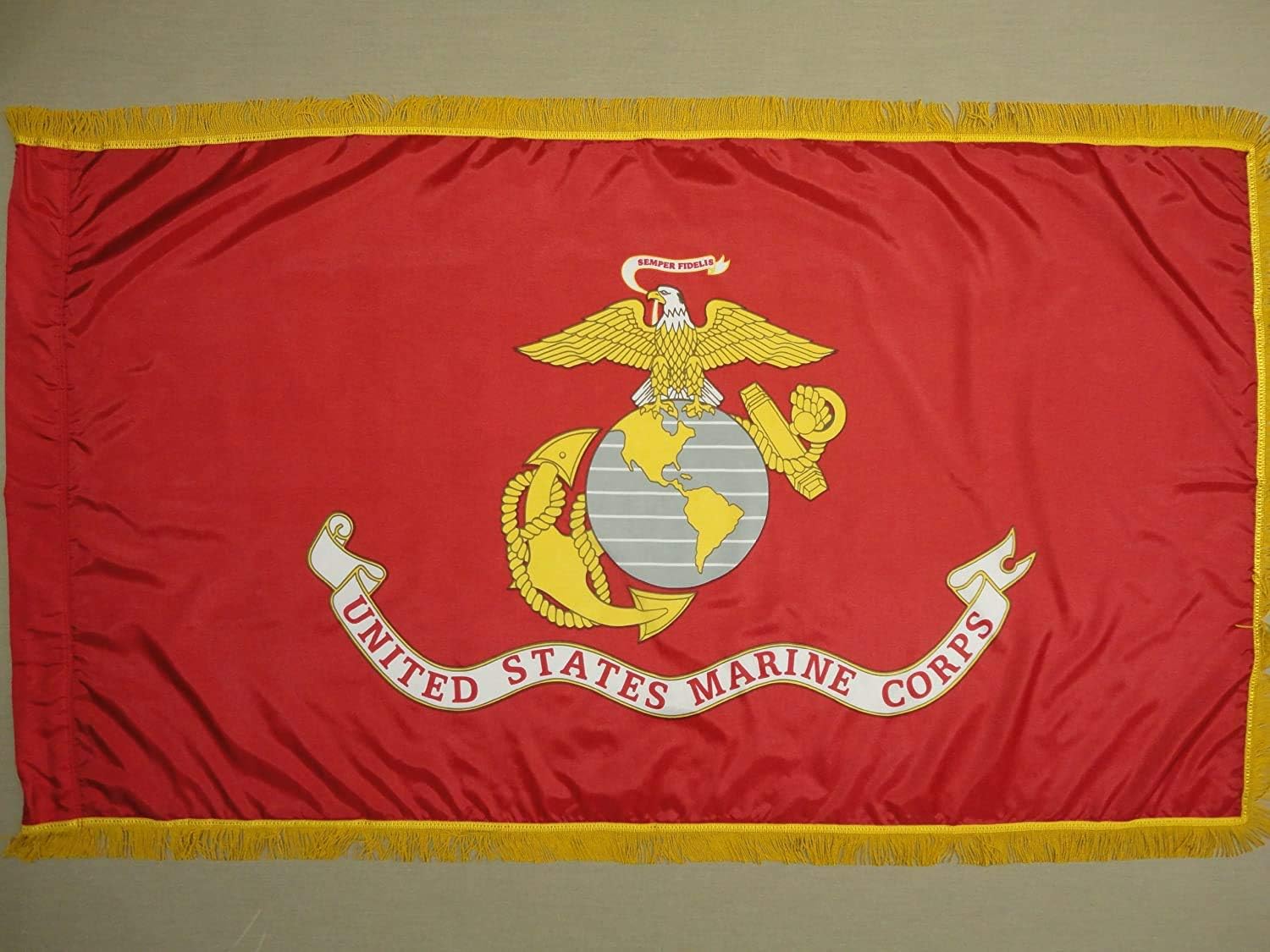 Annin Flagmakers U.S. Marine Corps Parade Colonial Flag USA-Made to Official Specifications, Officially Licensed, 3 x 5 Feet (Model 439105)