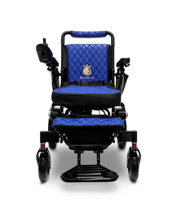 Majestic IQ-7000 Lightweight Foldable Electric Wheelchair for Adults - Portable, Motorized Mobility Chair for Seniors - Compact, Durable, and Powerful Travel Wheelchair, 17 Miles Long Travel Range