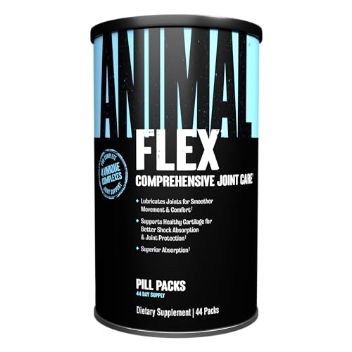 Animal Flex Powder - Joint Support Supplement for Pain Relief, Repair and Restore Muscles with Turmeric, Glucosamine, Chondroitin, MSM, Collagen and Boswellia, Great Tasting Orange Flavor, 30 Scoops