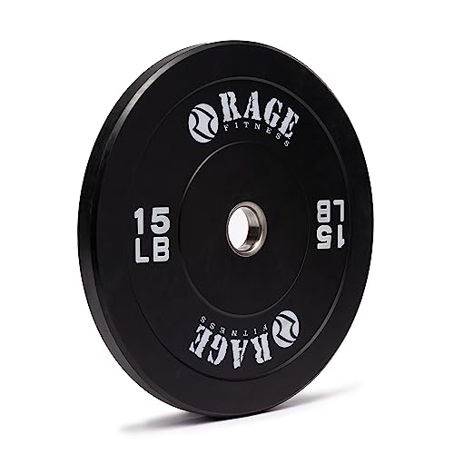 Olympic Bumper Plate (10lb, 15lb, 25lb, 35lb, 45lb - SOLD INDIVIDUALLY), Rubber Formula With Steel Insert, Strength Training, Bench Press, Squats, Powerlifting, Weight Training, Home Gym