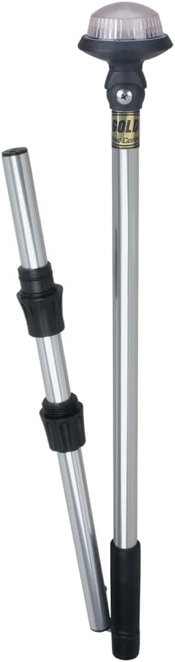 Perko 1451DP6CHR Delta-Series White All-Round Fold-in-Half Pole Light - 48